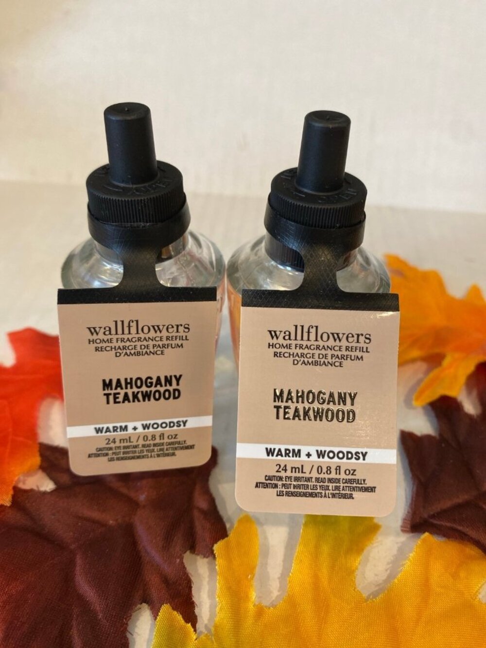 “Mahogany Teakwood” Bath & Body Works 2 New Wallflowers